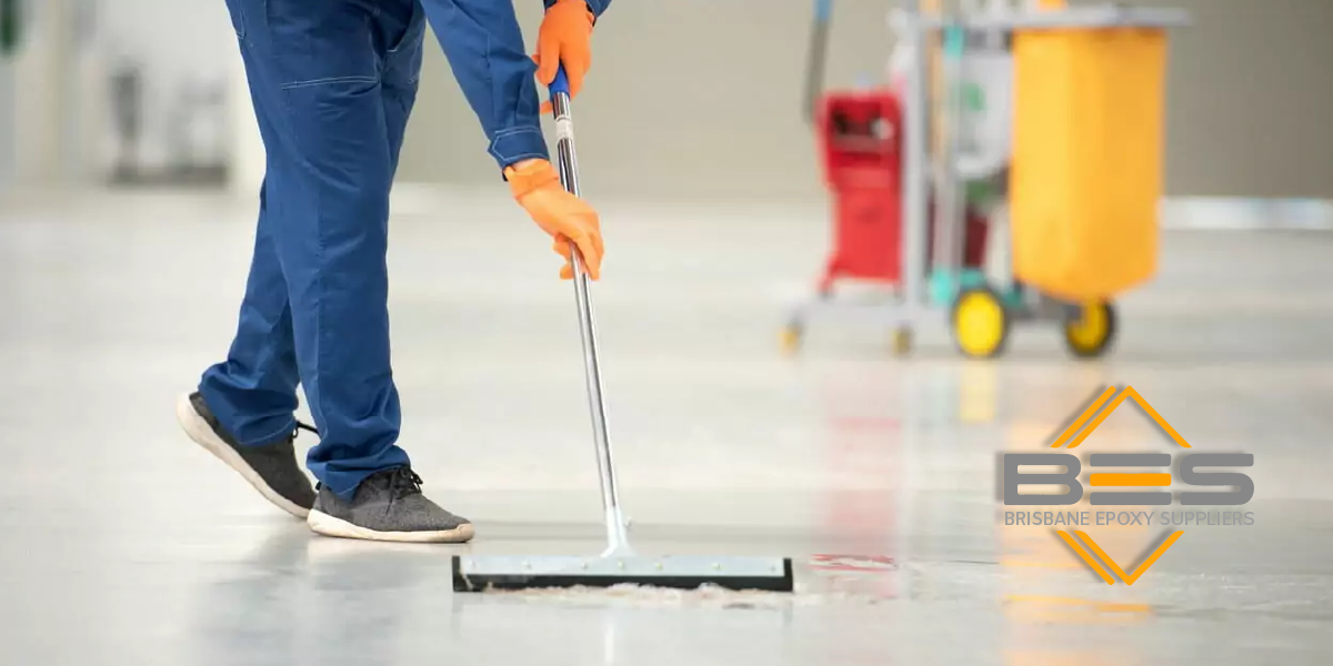 how to clean indoor epoxy floors